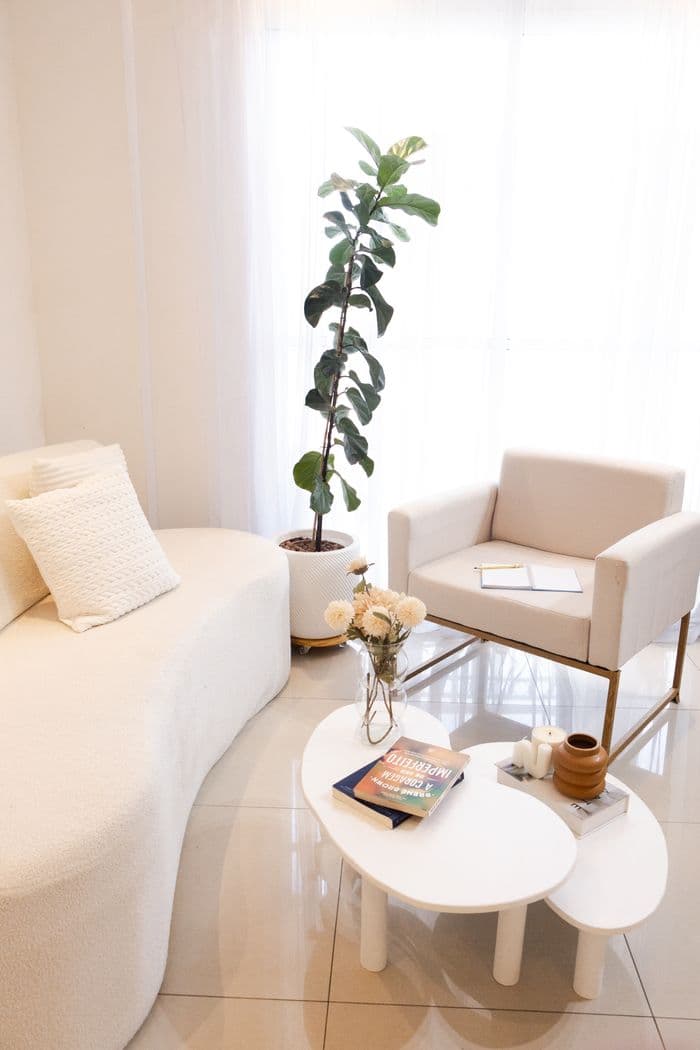 Modern minimalist studio apartment